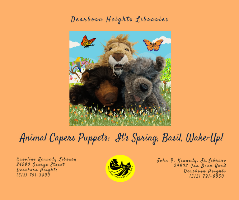 Image for Animal Capers Puppets  4-25-23 & 4-26-23.png