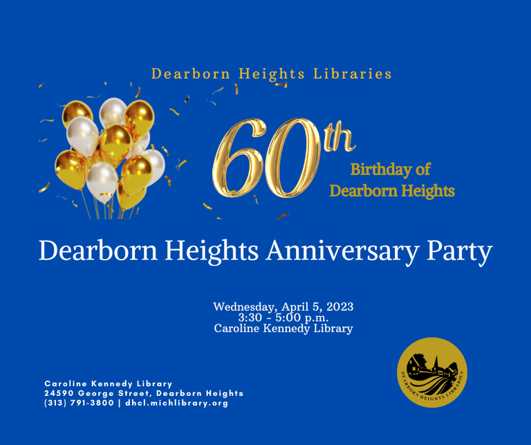 Image for for Dearborn Heights Anniversary Party 4-5-23.png