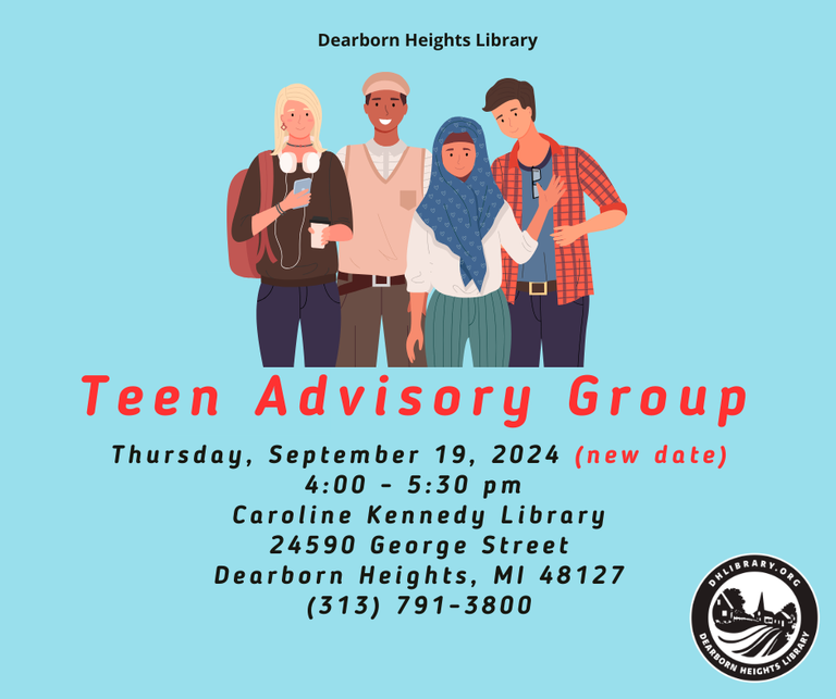 Image of group of teens with text.