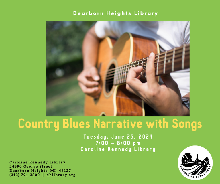 Image for Country Blues Narrative with Songs  6-25-24.png