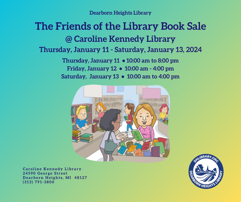 Image for Friends Book Sale 1-11 to 1-13-24.png