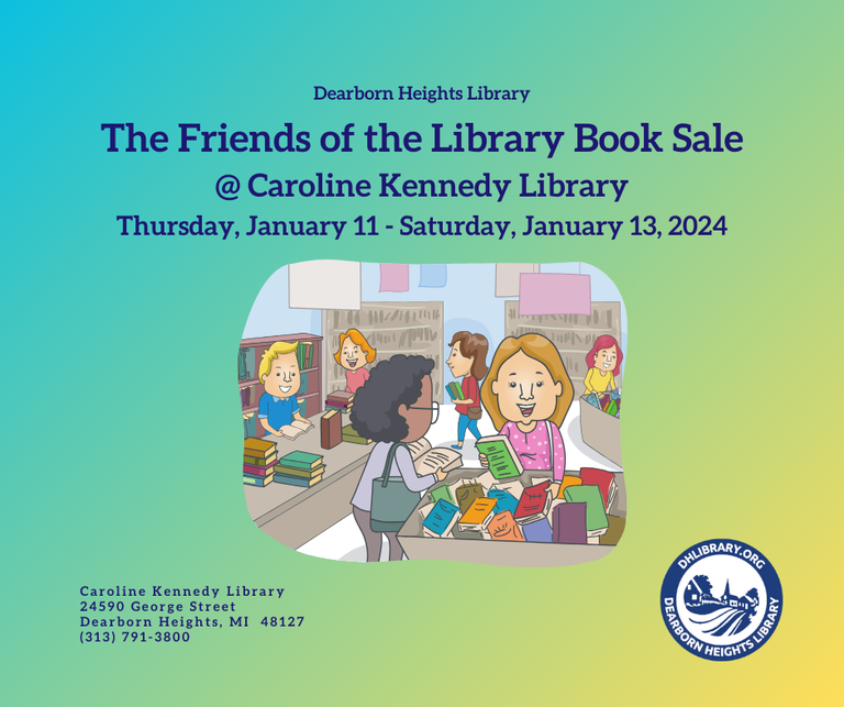 Image for Friends Book Sale 1-11 to 1-13-24.png