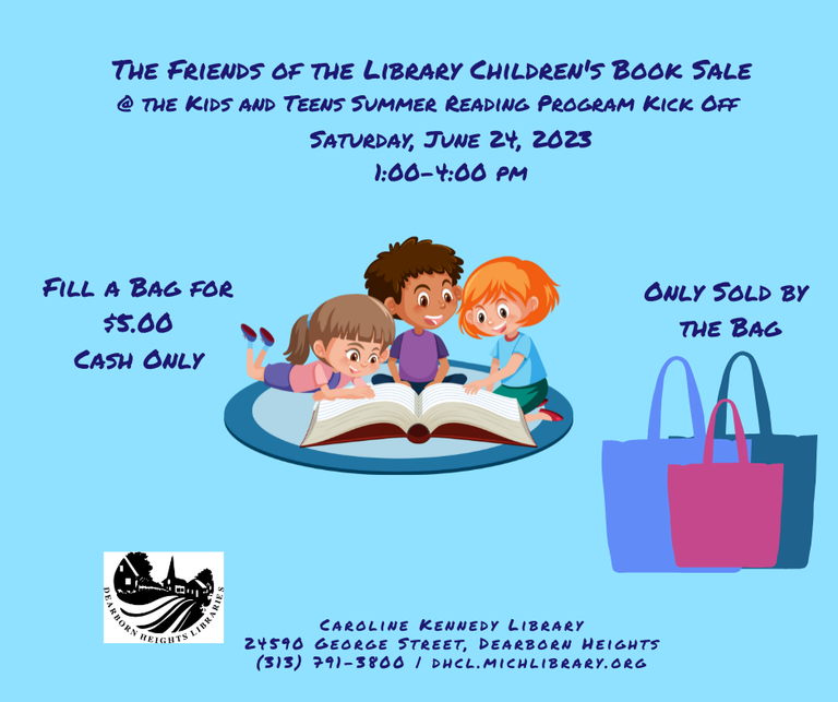Image for Friends Children's Book Sale 6-23.png