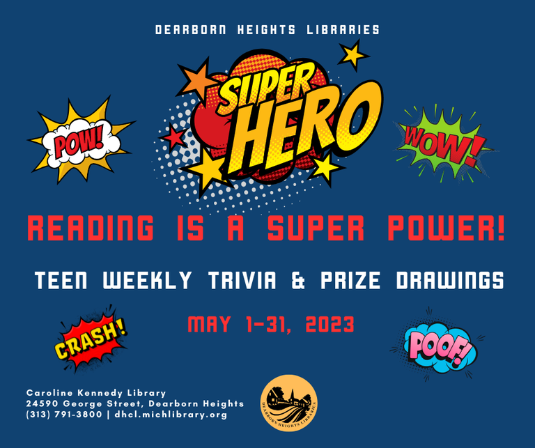 Image for Reading is a Power! Teen Trivia and Prizes 5-23.png